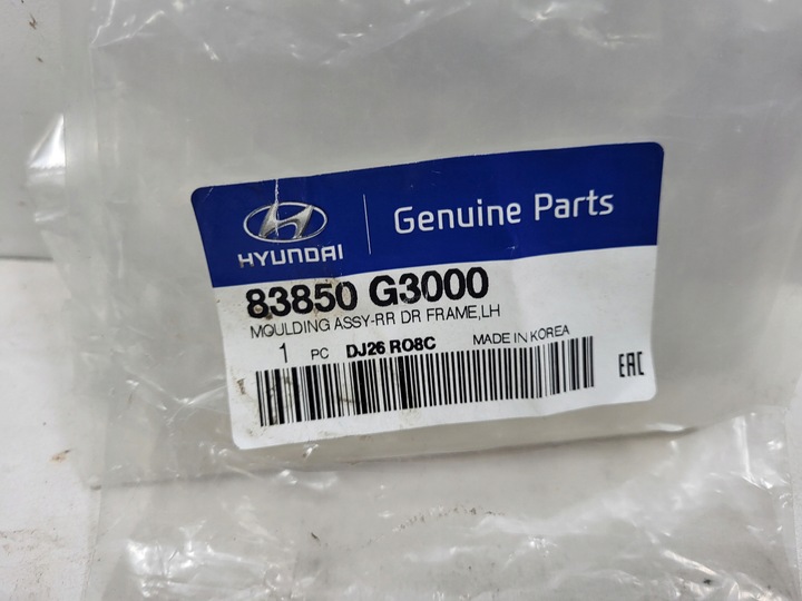 фото №2, Планка рамка двері зад ліві hyundai i30 iii 18-22 83850-g3000 нова