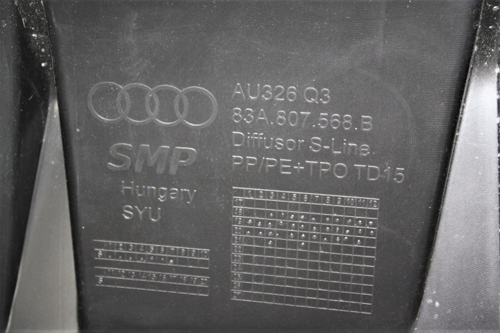 фото №9, Audi q3 83a 19- s line спойлер диффузор бампер задний 83a807568b