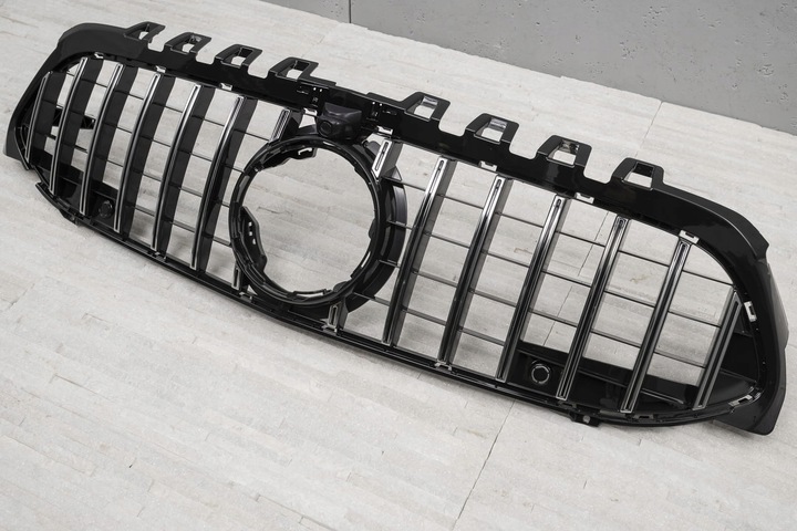 фото №8, Mercedes a-class w177 2018+ з камера решітка радіатора gt panamericana срібний