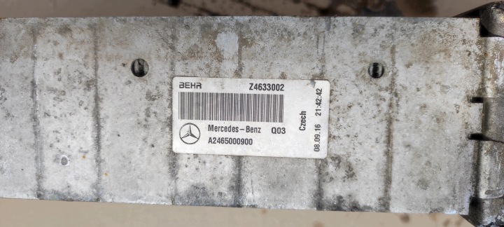 фото №7, Mercedes b-klasa w246 1.5 cdi радиатор воздуха интеркулер a2465000900