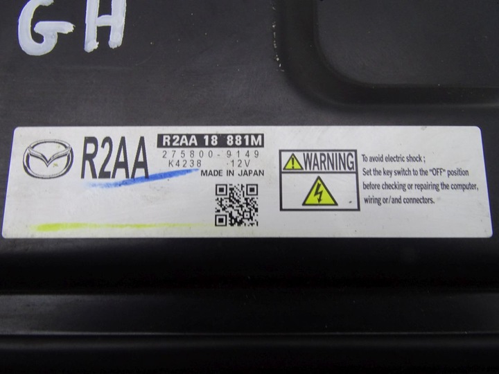 фото №10, Mazda 6 ii gh 2.2 mzr-cd комп'ютер двигуна набір стартовий r2aa18881m