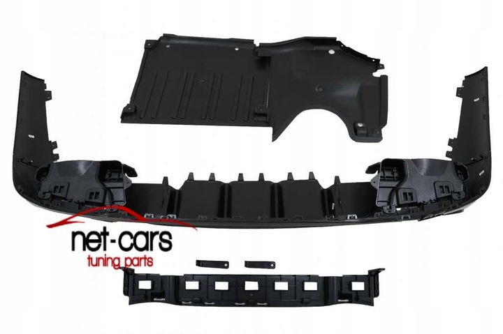 фото №11, Диффузор спойлер mercedes c w206 s206 20- c63 amg чёрный блеск наконечники c