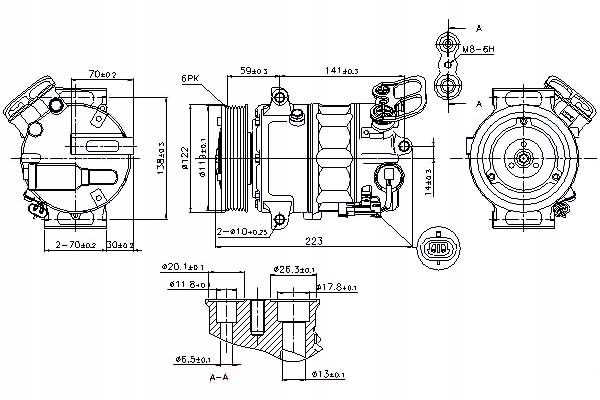 фото №13, Компресор кондиціонера opel astra j 09-15 2.0cdti