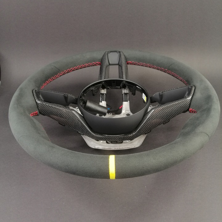 фото №8, Porsche 992 macan panamera taycan cayenne кермо карбон race-tex 36cm