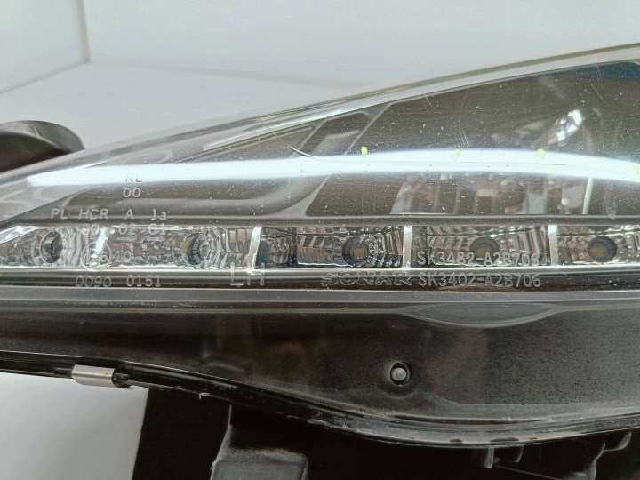 фото №14, Peugeot 207 06- фара левая перед линза+ led sonar тюнинг sk3402-a2b706
