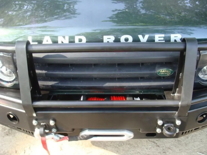 фото №6, Бампер стальной gu4 передний з bullbarem i land rover discovery ii 99-04