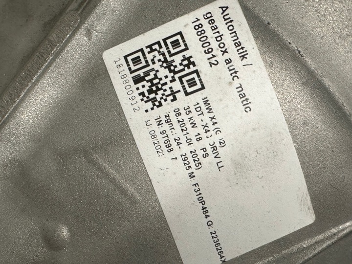 фото №7, Bmw x3 g01 x4 g02 коробка передач коробки передач ga8hp51x