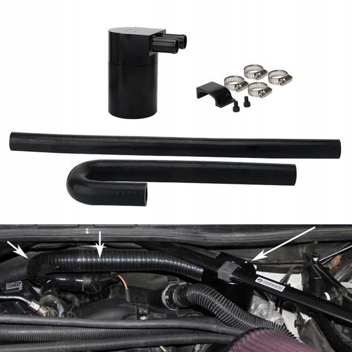 OIL CATCH CAN RESERVOIR TANK FUEL PIPE FOR BMW N54 335I 135I E90 E~43598