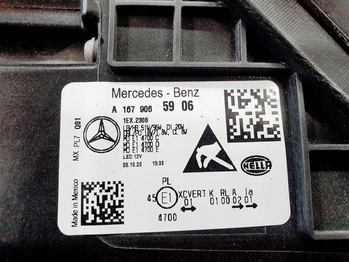 фото №12, Mercedes gle ii w167 19r+ ліва лампа multibeam eu