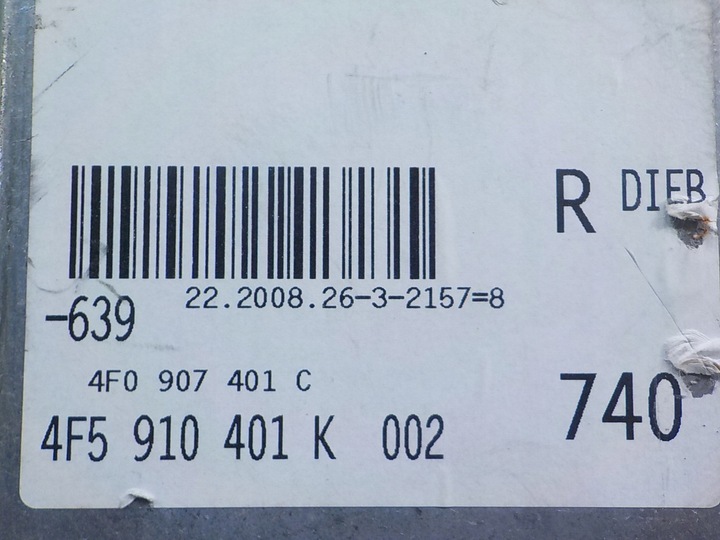 фото №7, Audi a6 c6 2.7 tdi aut 08r блок керування модуль двигуна 4f5910401k 4f0907401c