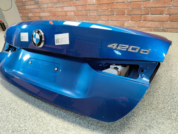 фото №6, Bmw 4 i4 g26 крышка багажника зад задняя камера цвет portimao синий c31