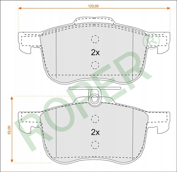PLAQUETTES FREIN ROPER 1013532