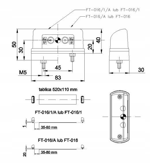 фото №14, Лампа освітлення номерного знака реєстраційний led fristom ft-016