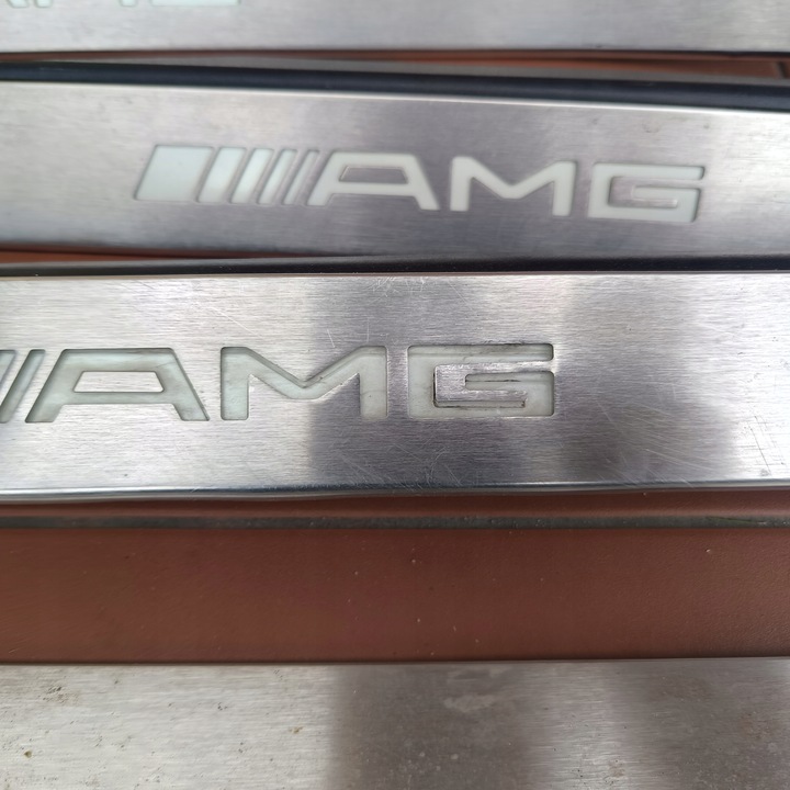 фото №7, Mercedes s-klasaw w221 планки пороговые подсвечиваемый накладки длинный amg