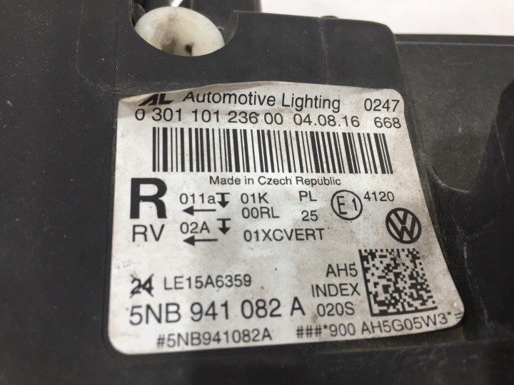 фото №13, Vw tiguan ii 5nb 16-21 фара передня права повний led org !!! 5nb941082a