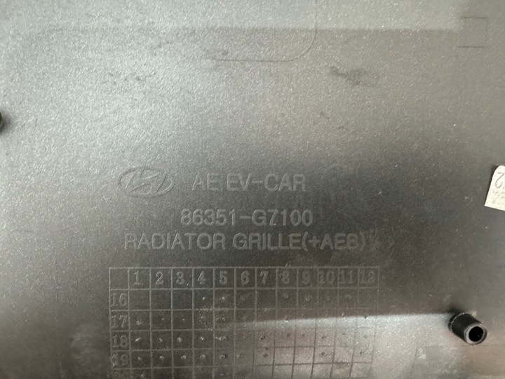 фото №10, Hyundai ioniq ev електричний решітка решітка радіатора емблема 86351-g7100 новий oe!