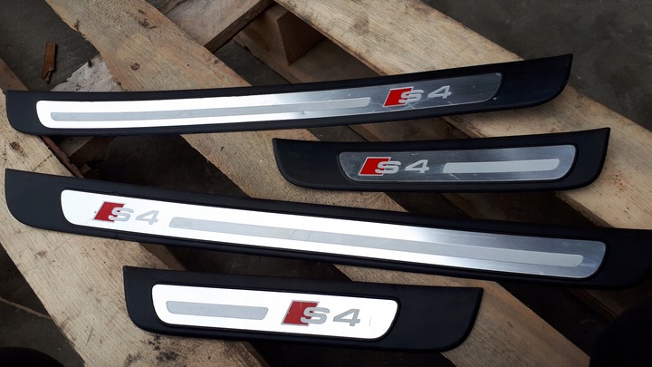 фото №1, S4 b8 a4 планки накладки пороговые перед зад sline