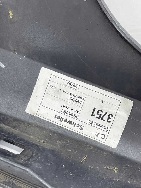 фото №15, Audi a6 c7 планка накладка порога пороговая левая цвет lz7s дэйтона s-line