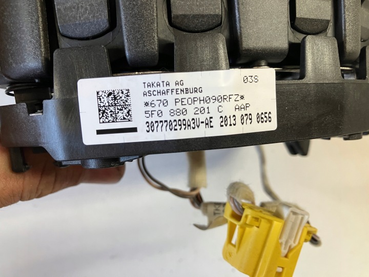 фото №12, Руль подушка подушка кожа fr seat leon 3 iii 5f 5f0419091m