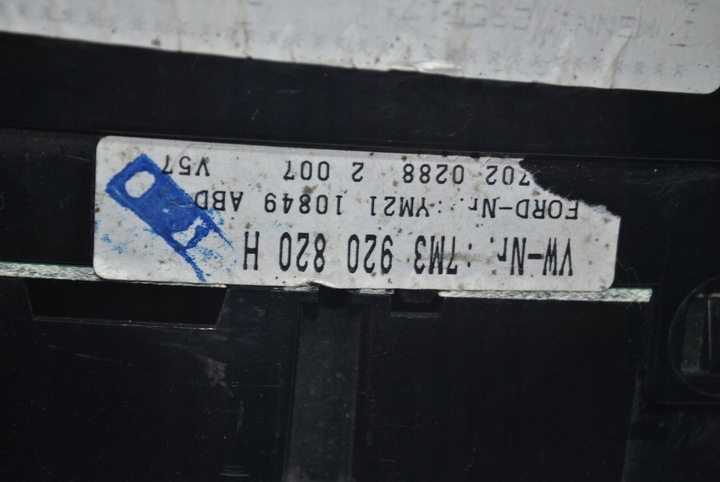 фото №5, Спидометр приборы vw sharan i рестайлинг 7m3920820h