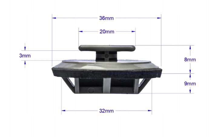 фото №3, Кліпса заглушка планки порогової порога do mazda 2 3 5 6 cx-3 cx-5 cx-7 cx-30