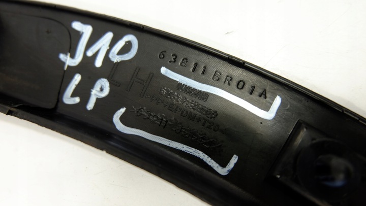 фото №9, Nissan qashqai j10 планка накладка крыльев левый перед 63811br01a