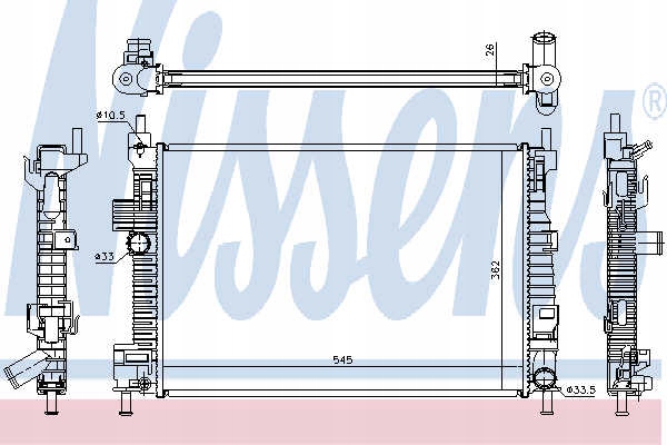 фото №9, Радіаторів води nissens 66869