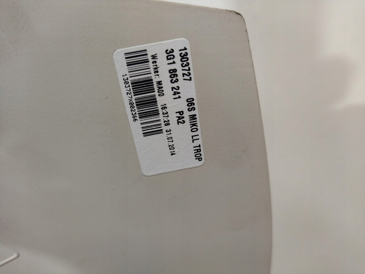 фото №14, 3g1863241 тунель середній vw passat b8