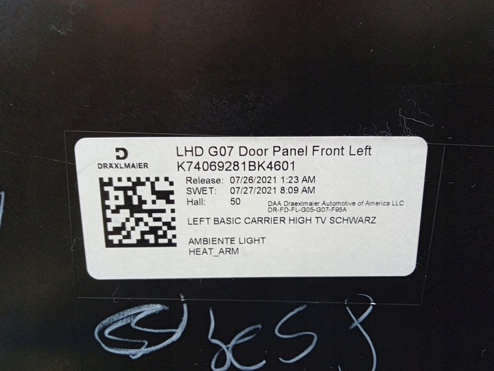 фото №8, Bmw x7 g07 оббивка двері перед ліва передня шкіра 6034184