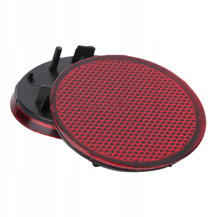 фото №12, Nissan qashqai 2007-2015 2pcs круглий червоний відбивач бампера заднього