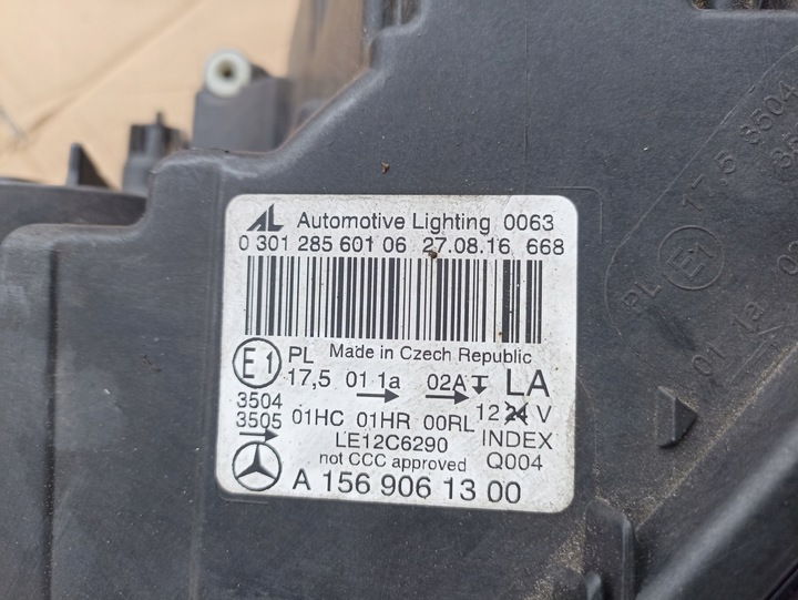 фото №10, Лампа звичайна h7 перед передня права ліва англійська uk mercedes w156 gla