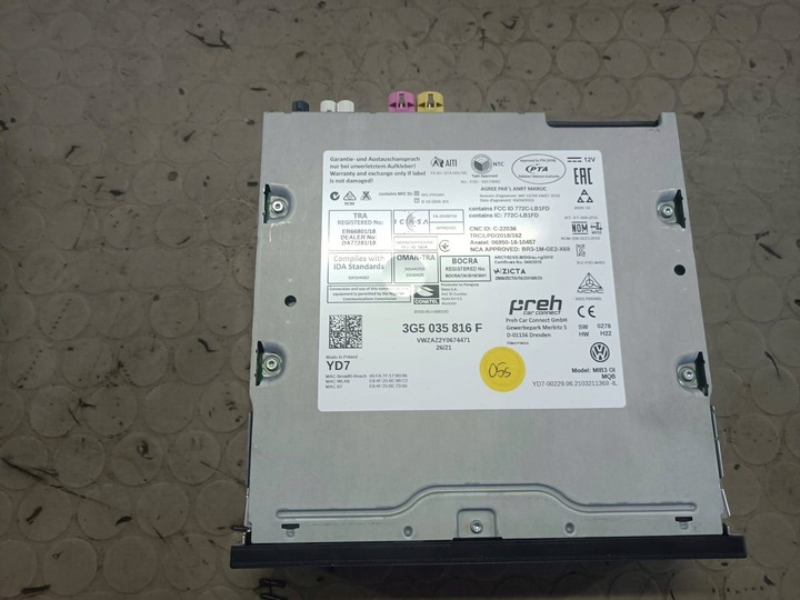 фото №6, 3g5035816f 5g6919606 екран модуль рамка mib3 vw passat b8 рестайлінг запчастини