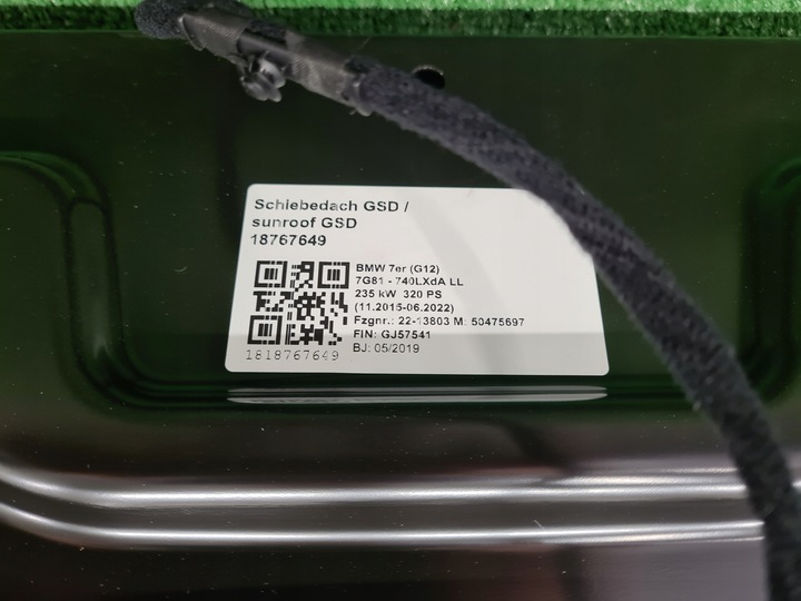 фото №9, Bmw 7 g12 люк дах зсувний 8062891