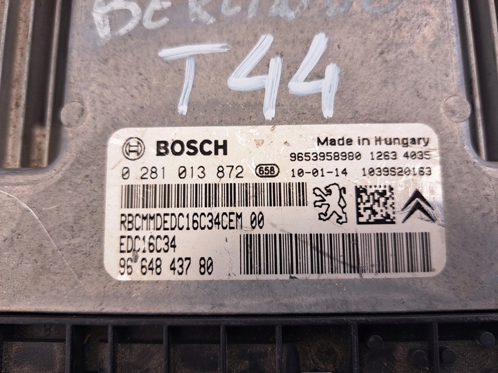 фото №13, Peugeot 308 1.6d 0281013872 9653958980 компьютер ec