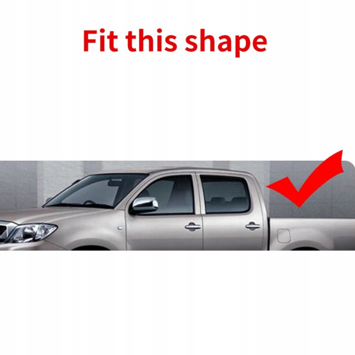 фото №13, Уплотнитель стёкла okiennej 4×drzwiowej do toyoty hilux sr5
