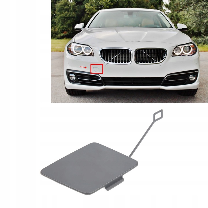 фото №12, Заглушка фаркоп буксировочный передней бампера 51117332682 заменитель