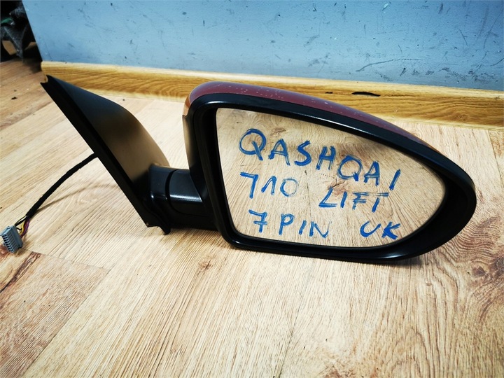 фото №7, Nissan qashqai j10 рестайлинг 09-13 зеркало правые 7 pin uk