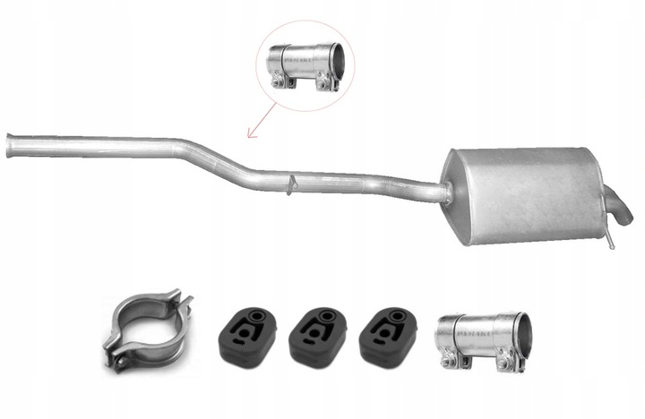 фото №4, Mercedes w203 t203 c270 2.7 cdi 2000-2007 sedan + универсал глушитель конечный