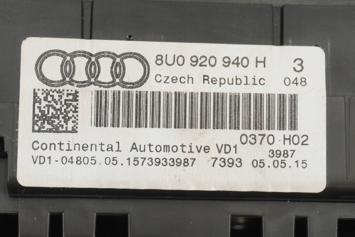 фото №9, Панель приладів audi q3 рестайлінг 8u0920940h