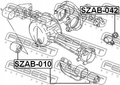 фото №16, Febest szab-010 підшипник, механізм диференціал