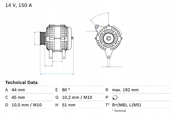 фото №2, Генератор citroen c5 i c5 ii c6 c8 xantia xm fiat ulysse lancia