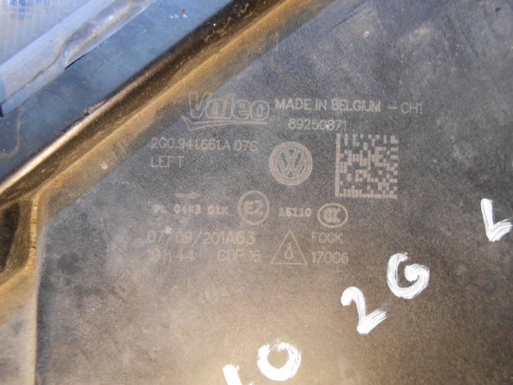 фото №12, Volkswagen polo 2g галоген протитуманна ліві перед опис 2g0941661a
