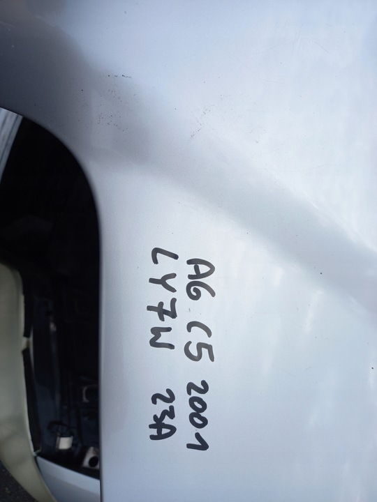 фото №10, Audi a6 c5 рестайлінг капот кришка двигуна ly7w