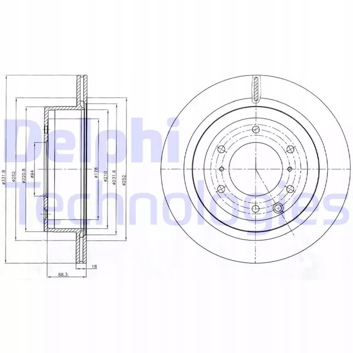 фото №6, 2 x delphi диск гальмівна mitsubishi bg4263