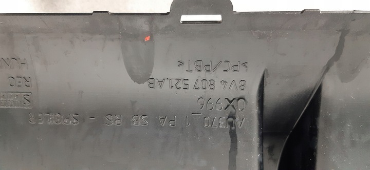 фото №11, Audi rs3 спойлер диффузор накладка бампера зад 8v4