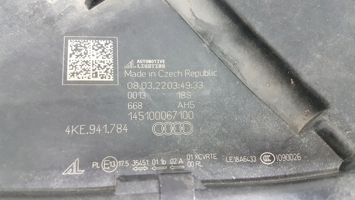 фото №9, Лампа перед правая audi e-tron 4ke matrix полный led