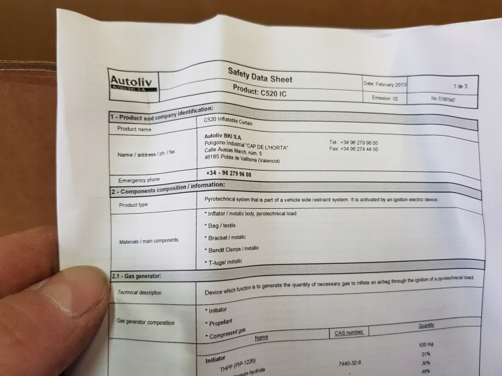 фото №6, Шторка подушка  ford kuga mk2 рестайлінг права нова cv44-n042d94-bb оригінал