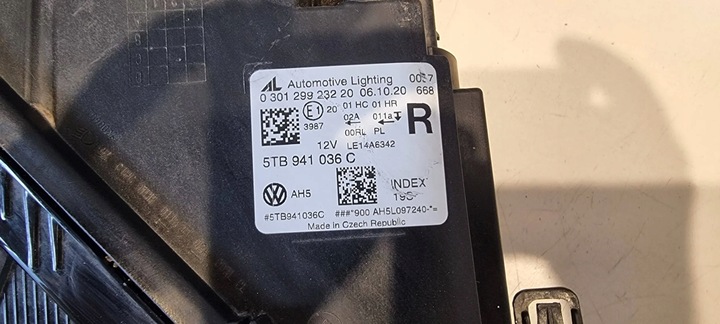 фото №14, Лампа полный led левая правая vw touran 3 iii 5ta 5tb