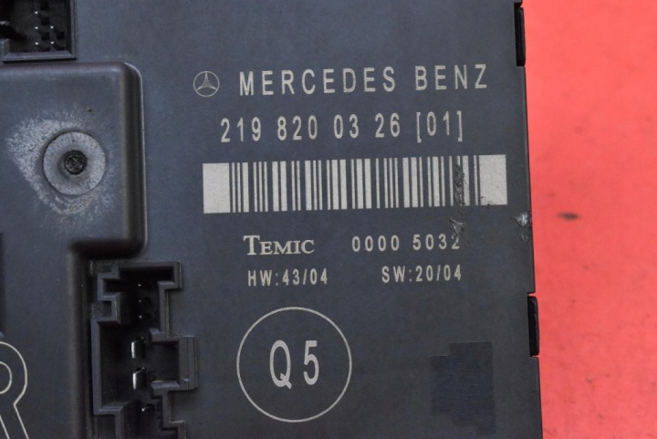 фото №7, Блок керування  модуль двері праві зад 2198200326 mercedes cls c219 04-08