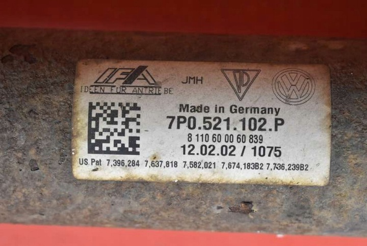 фото №7, Wał приводной зад 149 cm crc 7p0521102p vw touareg 2 ii 7p 3.0 tdi 245 km